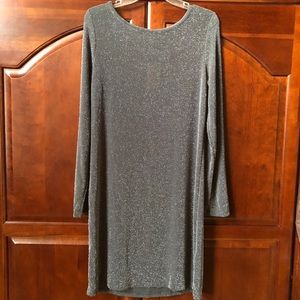 Michael Kors Gray Long Sleeve Dress. Size Large.